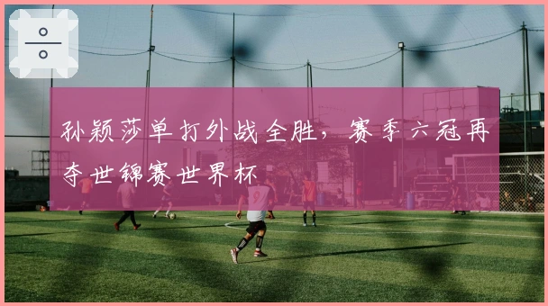 孙颖莎单打外战全胜，赛季六冠再夺世锦赛世界杯